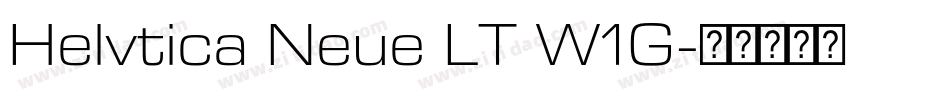 Helvtica Neue LT W1G字体转换